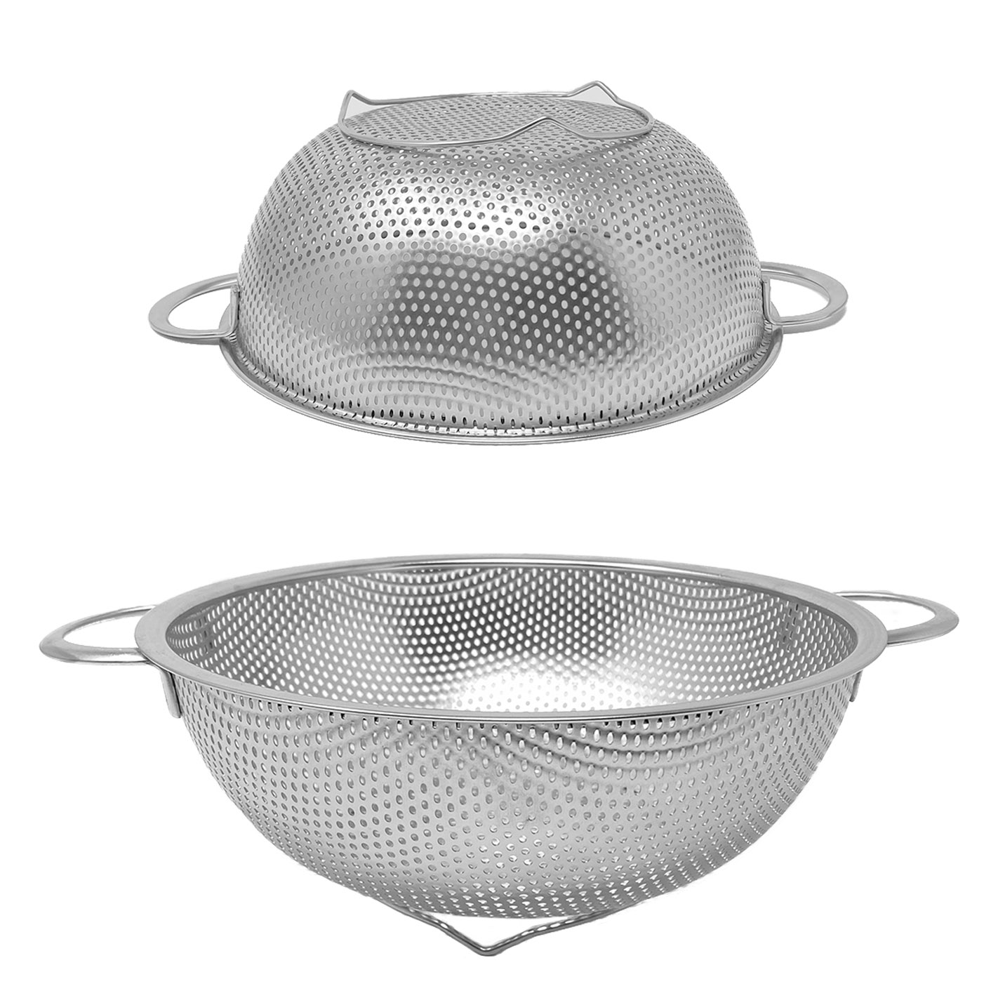 BergHoff Küchensieb 19cm - Edelstahl Abtropfsieb Für Pasta & Gemüse